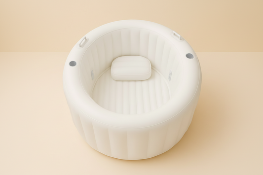 Labour & Love Natural Cream birth pool — soft-sided inflatable pool for a home water birth