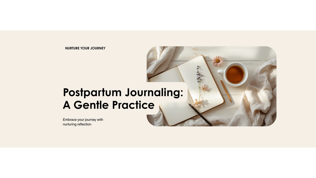 Soft editorial flat lay with an open journal, fountain pen, dried lavender and a ceramic mug on linen in warm morning light