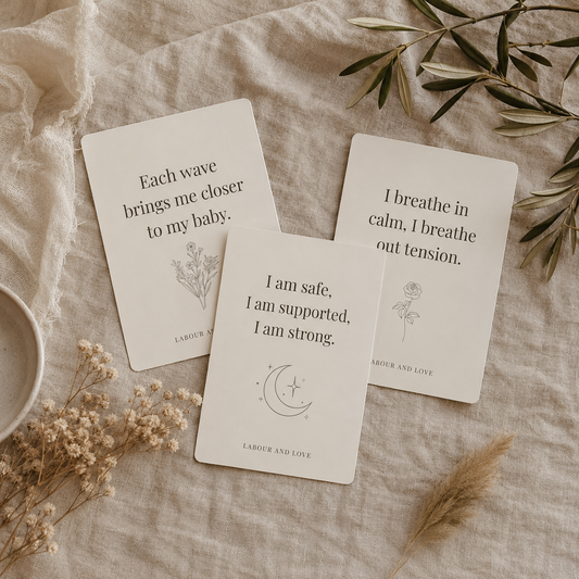 Labour and Love birth and labour affirmations, a digital download for a positive birth
