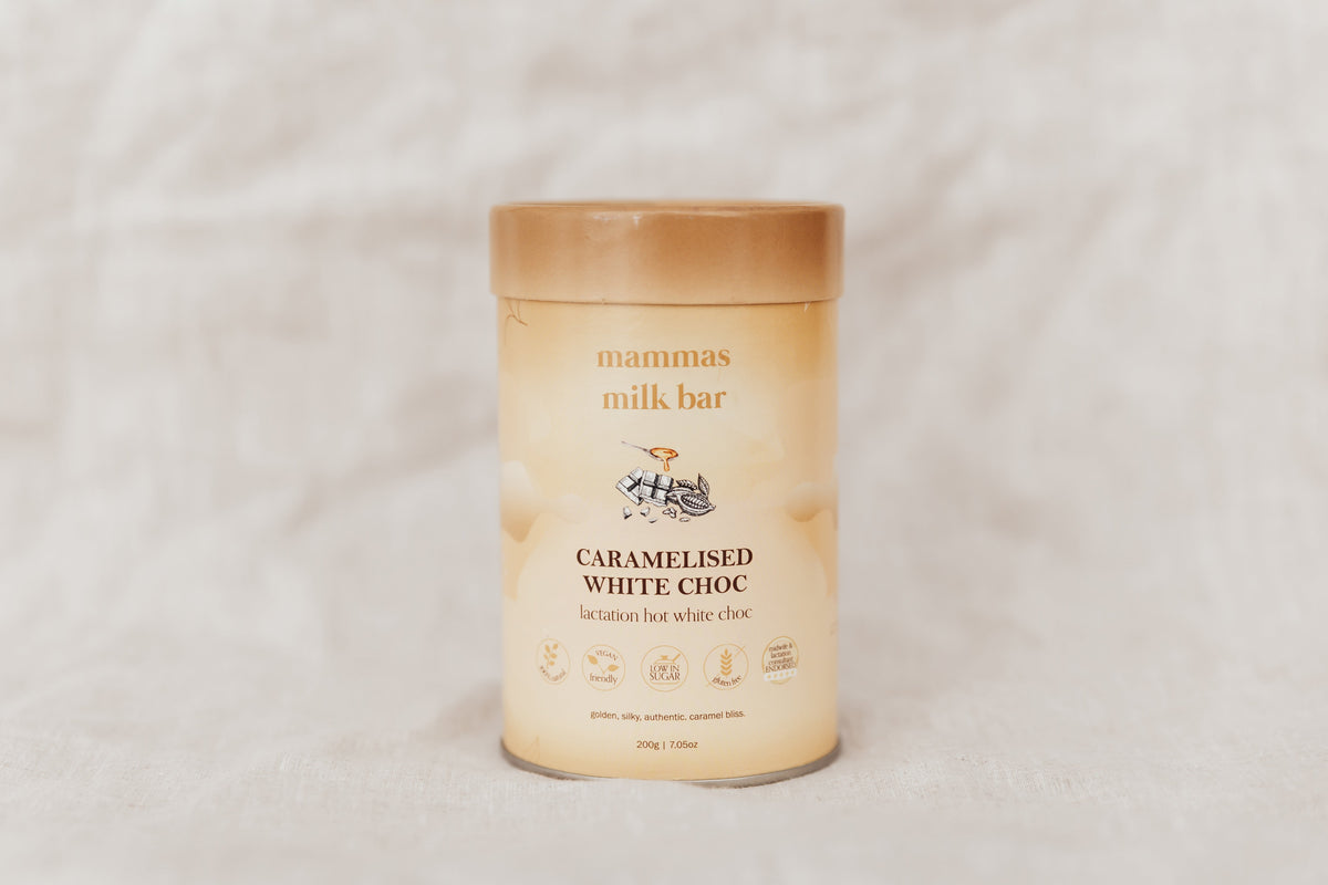 Mamma's Milk Bar Caramelised White Chocolate lactation drink blend